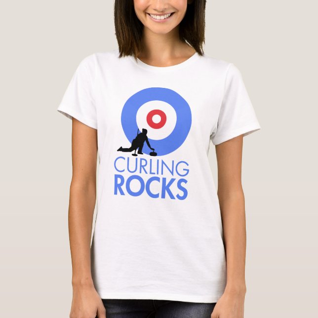 Curling Sten T Shirt (Framsida)