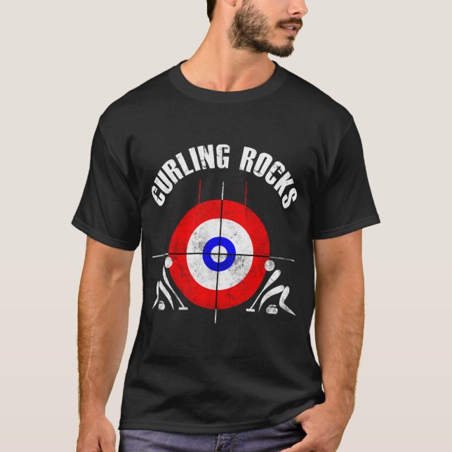Curling Sten Tee Shirt (Framsida)