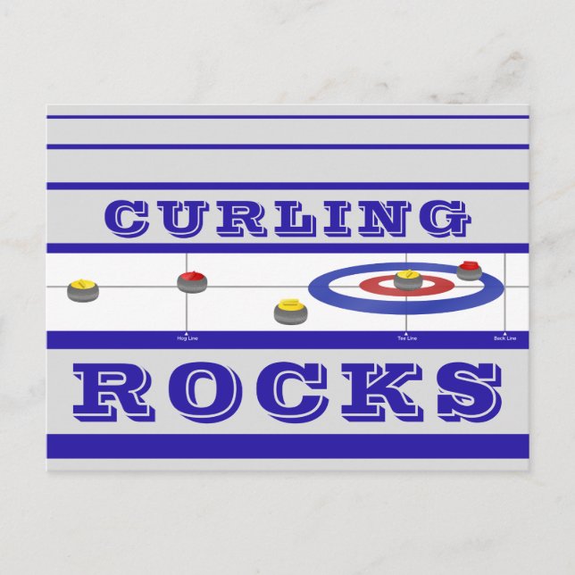 Curling Sten Vykort (Framsida)