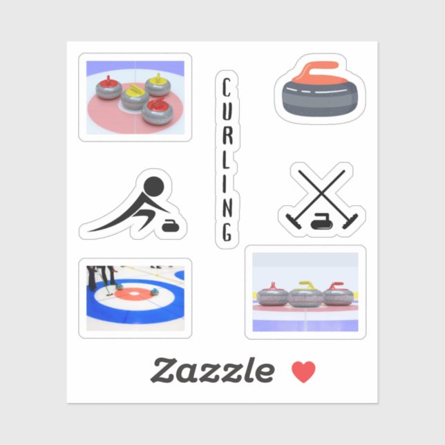 Curling Stickers Klistermärken (Ark)
