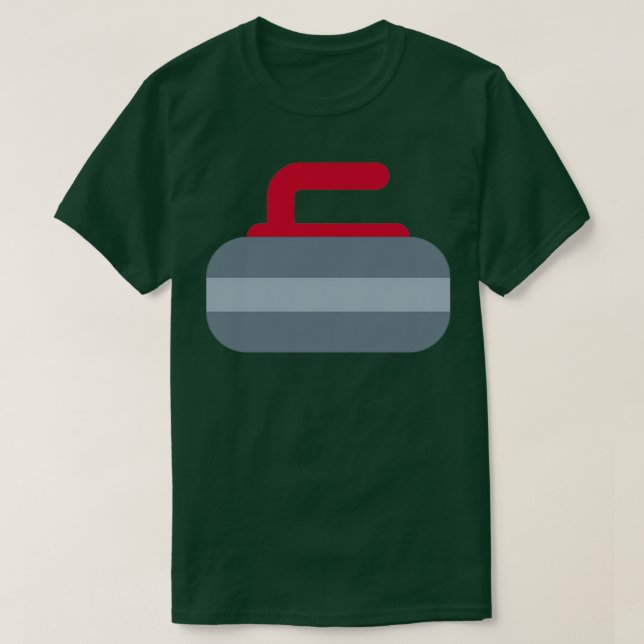 Curling Stone 12 T Shirt (Design framsida)