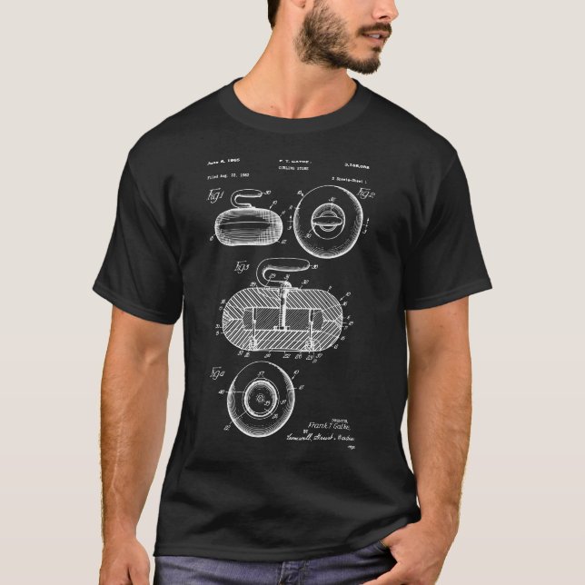 Curling Stone Patent T Shirt (Framsida)