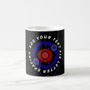 Curling Stone rullar som jordens omloppsbana Kaffemugg