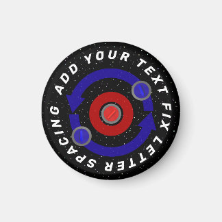 Curling Stone rullar som jordens omloppsbana Magnet