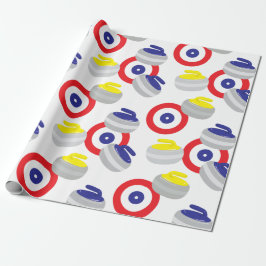 Curling Stones Ice Sport Presentpapper