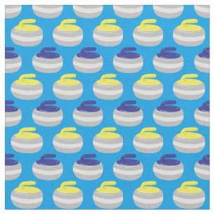 Curling Stones Mönster Tyg