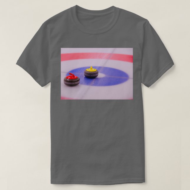 Curling Swiss Artwork Photography T Shirt (Design framsida)