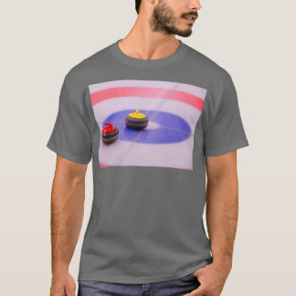 Curling Swiss Artwork Photography T Shirt