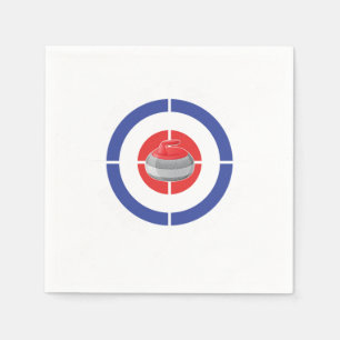 Curling Target Ice Chess Boules Shuffleboard Gift Pappersservett