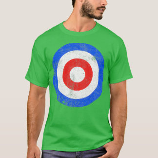 Curling Target Wintersport vintage utseende Classi T Shirt