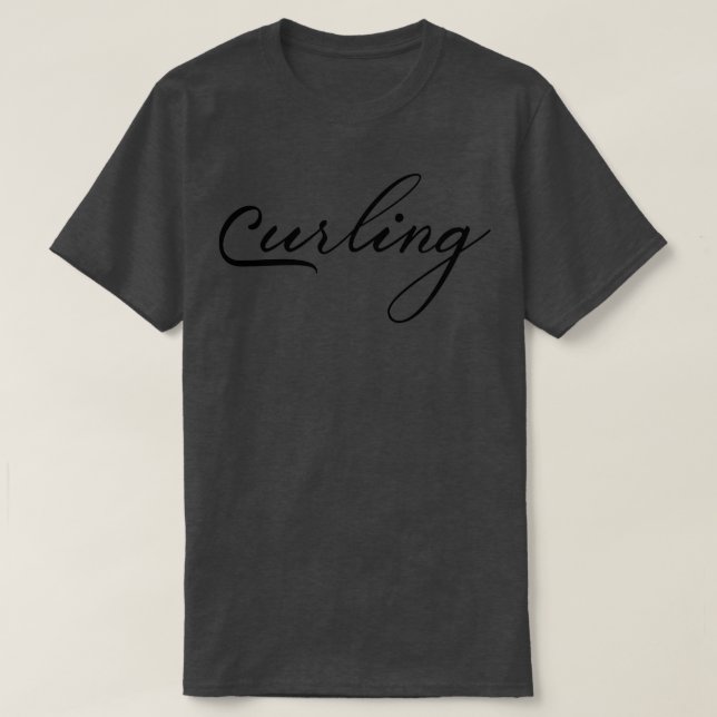 Curling Team 3 T Shirt (Design framsida)