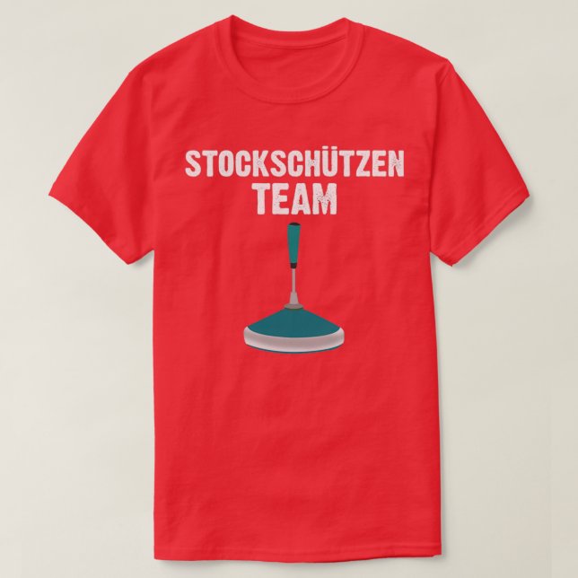 Curling Team Association Gift T Shirt (Design framsida)