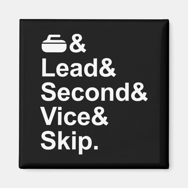 Curling Team Magnet (Framsidan)