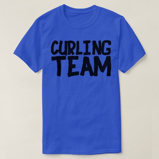 Curling Team T Shirt (Design framsida)