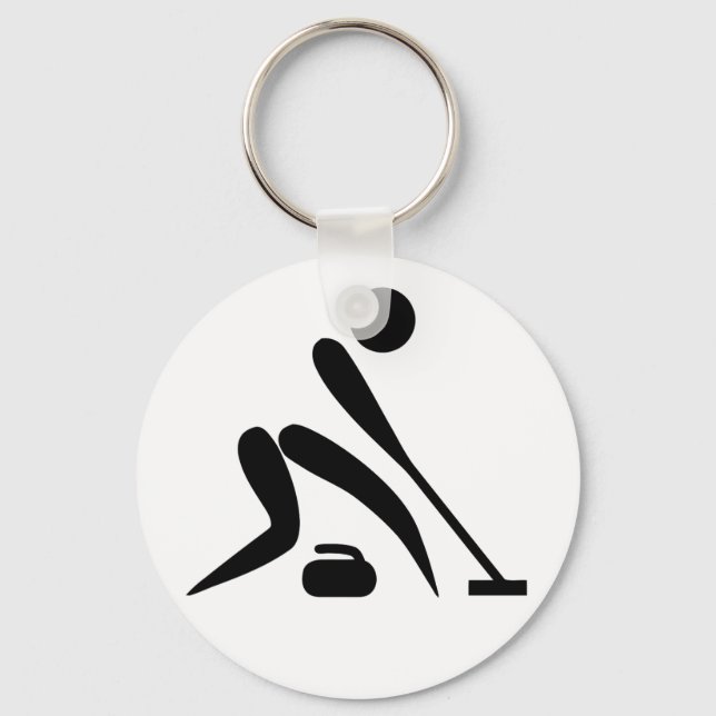 Curling - Universell olympisk symbol Nyckelring (Framsida)