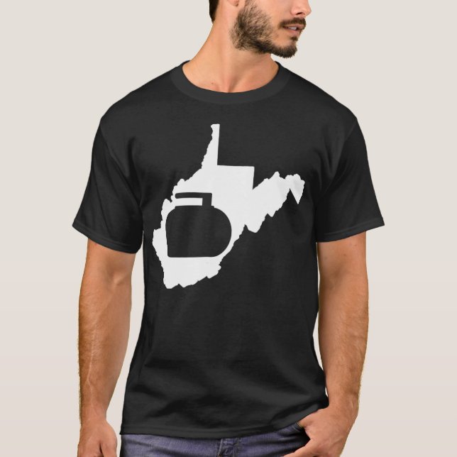 Curling Väster Virginia T Shirt (Framsida)