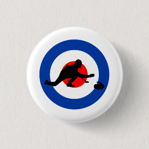 Curling Winter Ice Sport Curler Bullseye Knapp