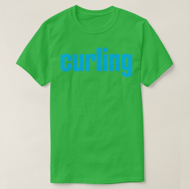 Curling Winter Sports 14 T Shirt (Design framsida)