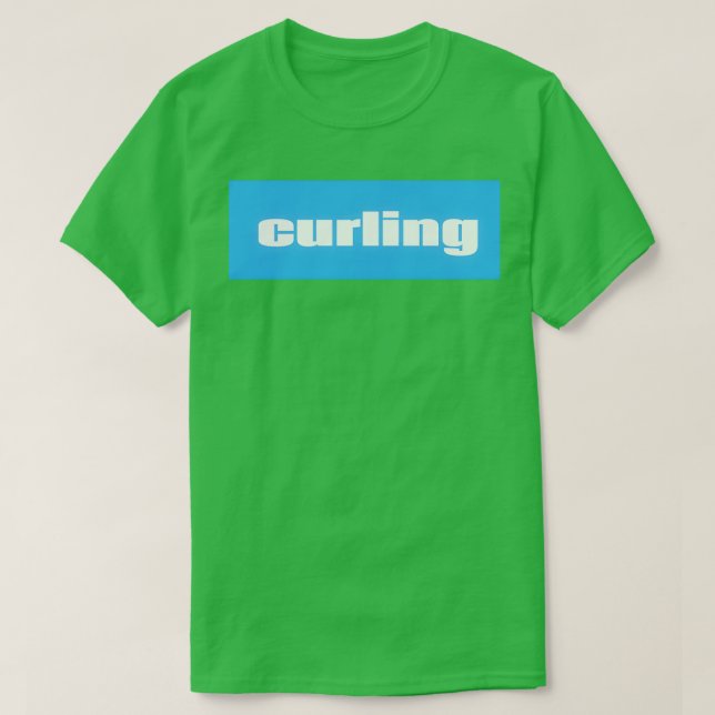 Curling Winter Sports 1 T Shirt (Design framsida)