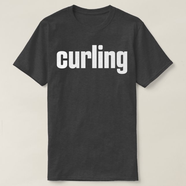 Curling Winter Sports 4 T Shirt (Design framsida)