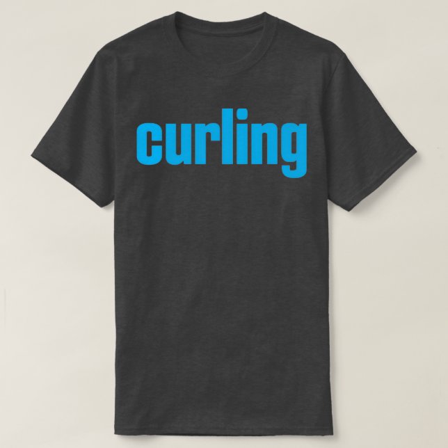 Curling Winter Sports 8 T Shirt (Design framsida)