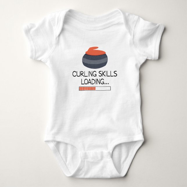 Curlingfärdigheter laddar - Curling Is T Shirt (Framsida)