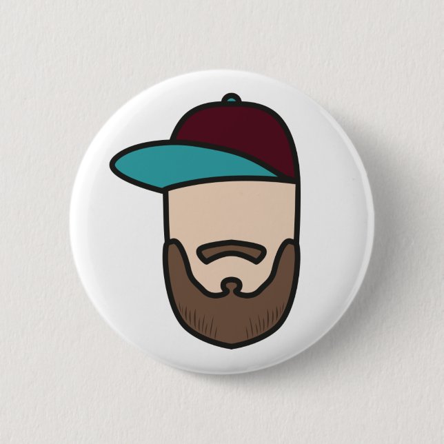 Curlingseb knäppas vit knapp (Framsida)