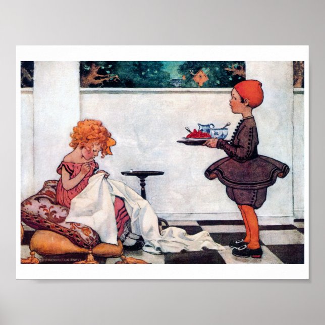 Curly Girl, Jessie Willcox Smith Poster (Framsidan)