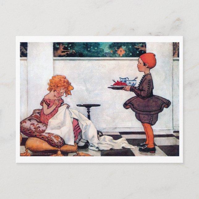 Curly Girl, Jessie Willcox Smith Vykort (Framsida)