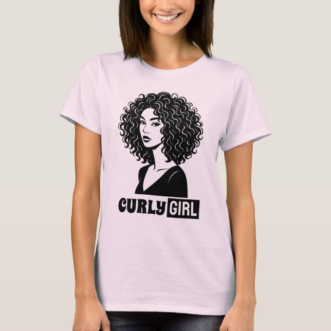 Curly Girl T Shirt (Framsida)