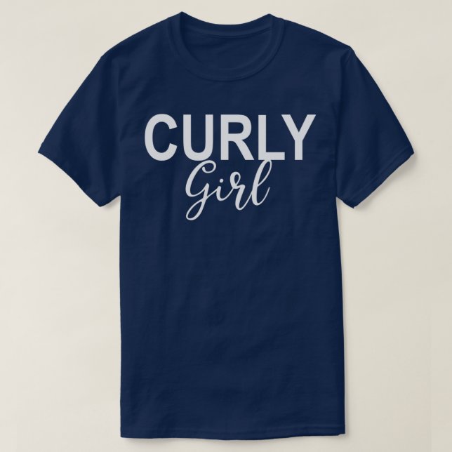 Curly Girl T Shirt (Design framsida)