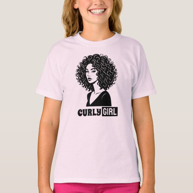Curly Girl T Shirt (Framsida)