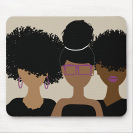 Curly Girl Trio Mousepad Musmatta