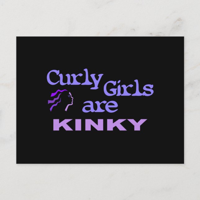 Curly Girls är kinky Vykort (Framsida)