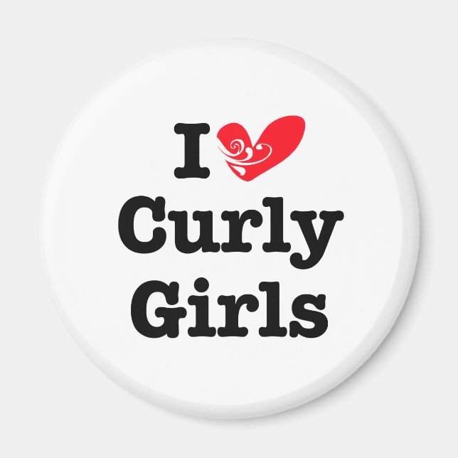 Curly Girls Kärlek Magnet (Framsidan)