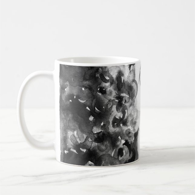 Curly Grace: Mode Watercolor Beauty Kaffemugg (Vänster)
