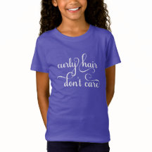 Curly Hair bryr sig inte T-Shirt