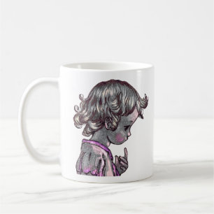 Curly Hair Girl mugg