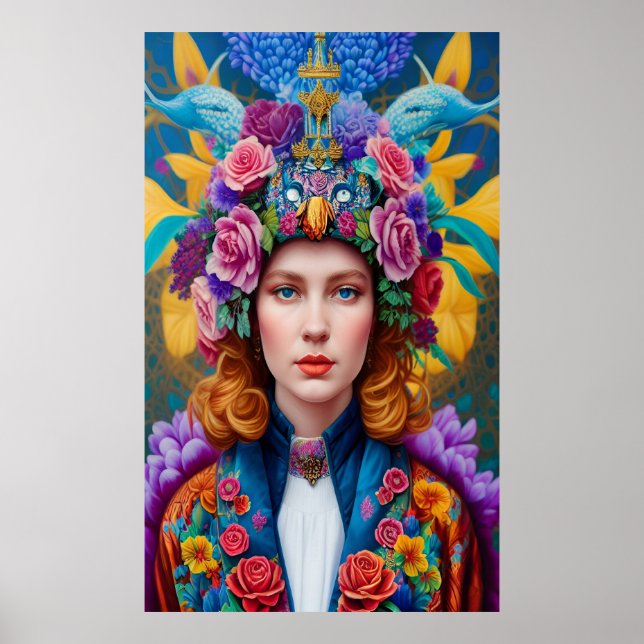 Curly hair princess poster (Framsidan)