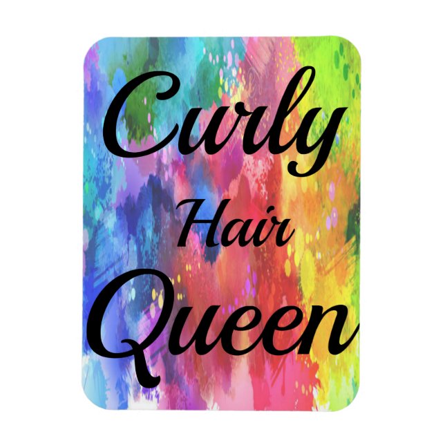 Curly Hair Queen Magnet (Vertikal)
