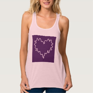 Curly Heart Lila Tanktop Linne Med Racerback