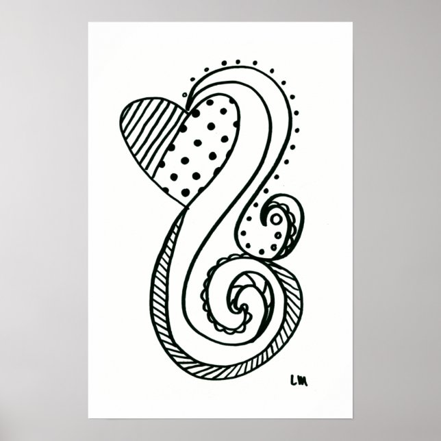 Curly Heart Poster (Framsidan)