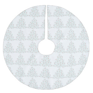 Curly Julgran Skirt White Julgransmatta Borstad Polyester