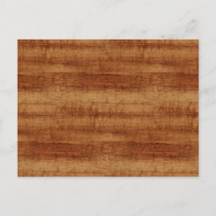 Curly Koa Acacia Wood Grain Titta Vykort