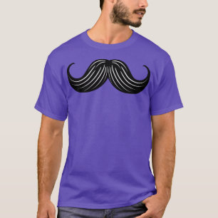 Curly Mustache T Shirt