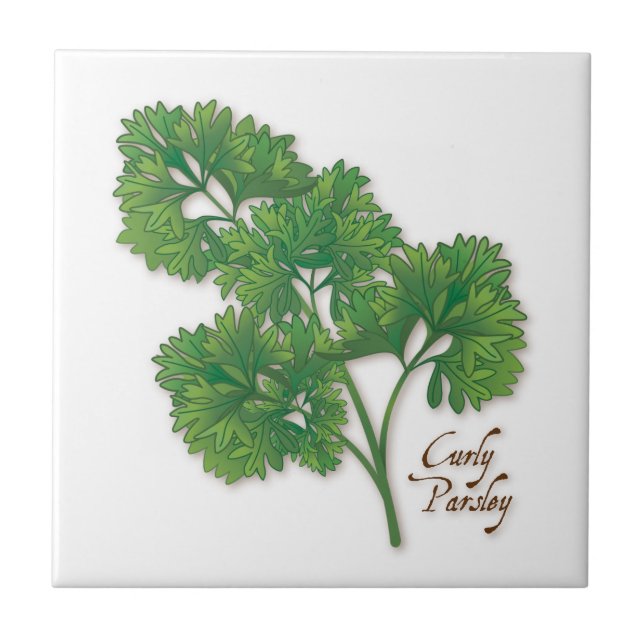 Curly Parsley Ceramic Tile Kakelplatta (Framsidan)
