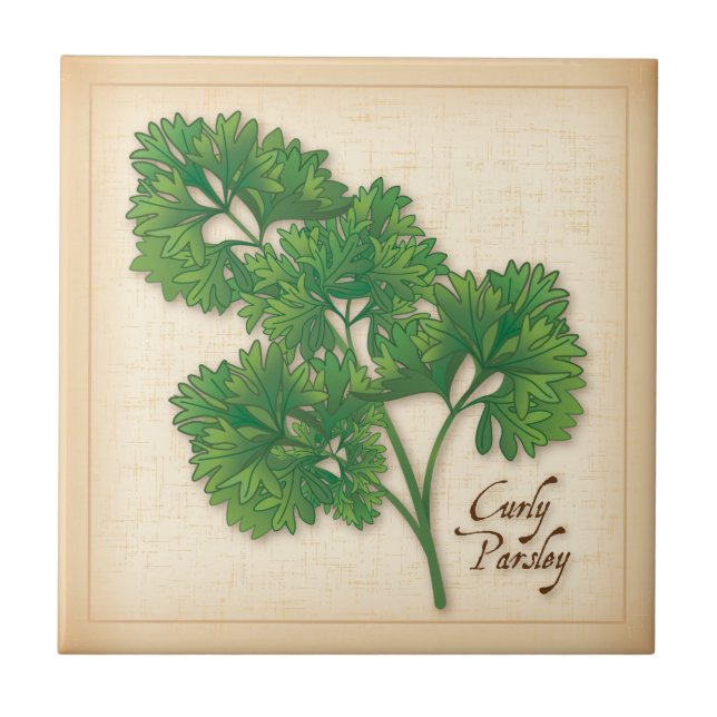 Curly Parsley Ceramic Tile Kakelplatta (Framsidan)