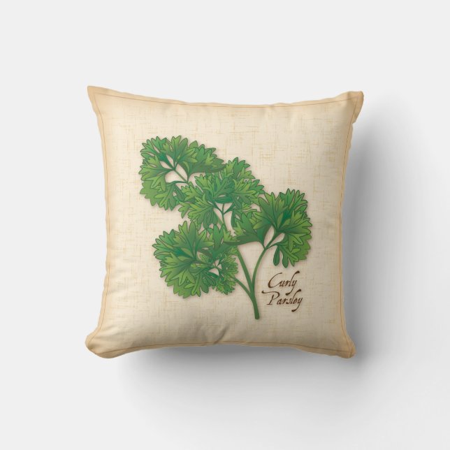 Curly Parsley Pillow Kudde (Framsida)