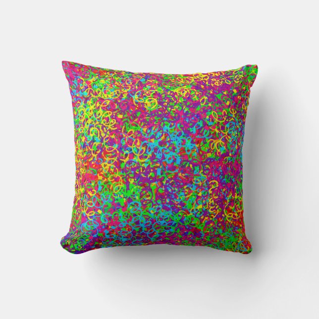 Curly Rosett band (ckc) Square Dekorativ kudde (Framsida)