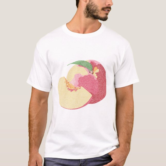 Curly Sweet Peacher T Shirt (Framsida)